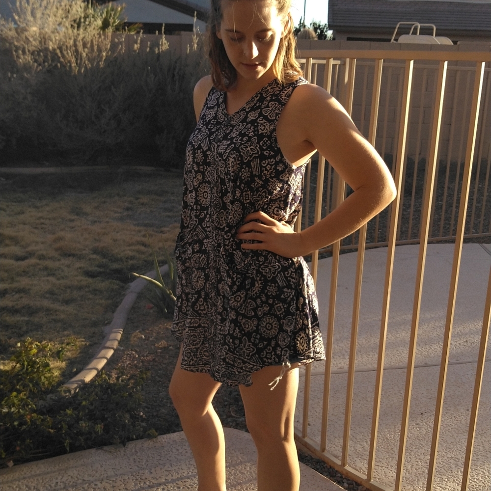 Vintage 90s Grunge Boho Mini Dress
